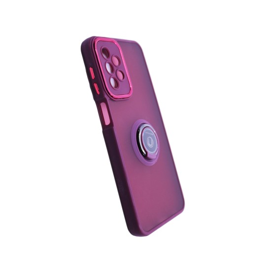 Funda con Anilla de Soporte para Samsung Galaxy A23 Marrón Ahumado Funda con Anilla de Soporte para Samsung Galaxy A23 Marrón Ahumado